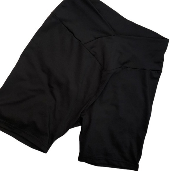 SHEIN | Women’s SHEIN Black High Waist Spandex Stretch Shorts, Size S - Picture 1 of 3